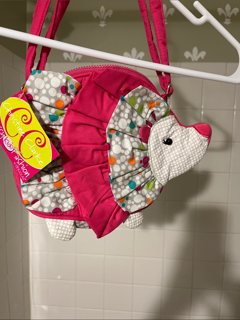 Christine Clarke Sassy Cuddles Pink Hedgehog Crossbody Bag for Kids